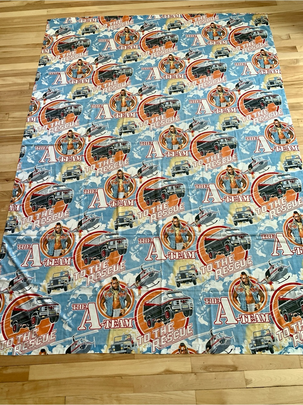 The A-Team To The Rescue Vintage Top Sheet 1983